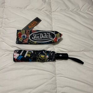 Von Dutch umbrella with cover
